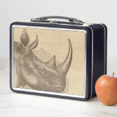 Illustratie van de  Rhino op Burlap (In situ)