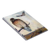  illustratie van de Rode schouder Hawks Notitieboek (Rechterzijde)