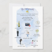 Illustratie van de ronddraaiende tijdlijn kaart (Voorkant)