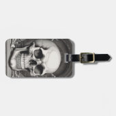 Illustratie van de schedel bagagelabel (Voorkant horizontaal)