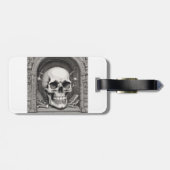 Illustratie van de schedel bagagelabel (Achterkant horizontaal)