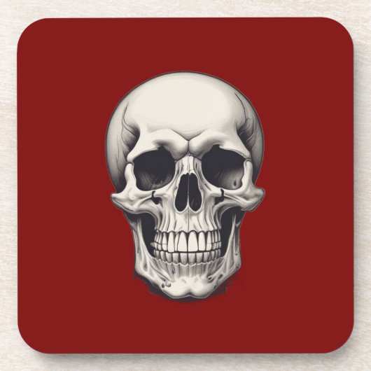 Illustratie van de schedel bier onderzetter (Voorkant)
