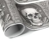 Illustratie van de schedel cadeaupapier (Rol Hoek)