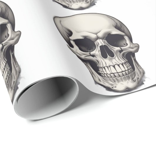 Illustratie van de schedel cadeaupapier (Rol Hoek)