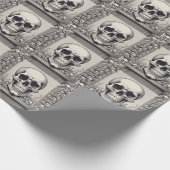 Illustratie van de schedel cadeaupapier (Hoek)