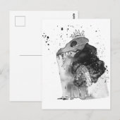 Illustratie van de schedel en Botten Briefkaart (Voorkant / Achterkant)