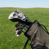 Illustratie van de schedel golfheadcover (Insitu)