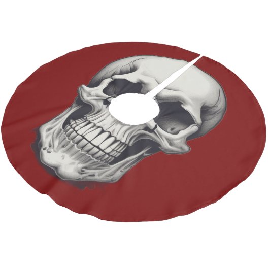 Illustratie van de schedel kerstboom rok (Gekanteld)