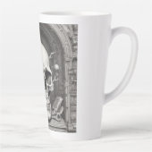 Illustratie van de schedel latte mok (Rechts)