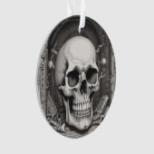 Illustratie van de schedel ornament (voorkant)