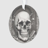Illustratie van de schedel ornament (voorkant)