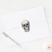 Illustratie van de schedel ronde sticker (Envelop)
