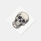 Illustratie van de schedel servet (Hoek)