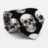 Illustratie van de schedel stropdas (Opgerold)