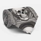 Illustratie van de schedel stropdas (Opgerold)