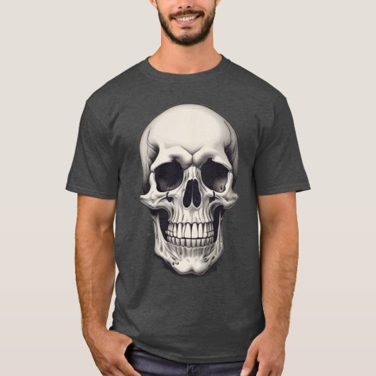 Illustratie van de schedel t-shirt (Voorkant)