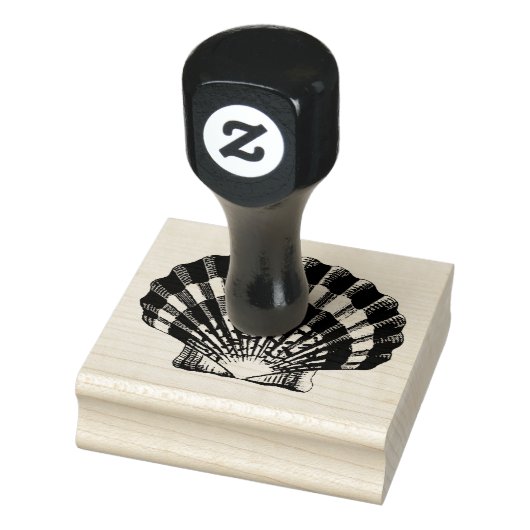 illustratie van de schelp-schelp rubberstempel (Stempel)
