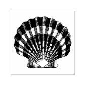 illustratie van de schelp-schelp zelfinktende stempel (Design)