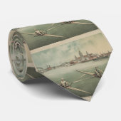  illustratie van de scheppende atleten (1879) stropdas (Opgerold)