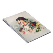 Illustratie van de  Sigarette Santa Claus Notitieboek (Rechterzijde)