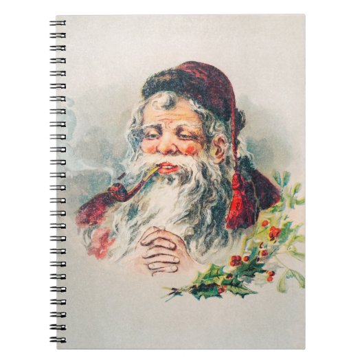 Illustratie van de  Sigarette Santa Claus Notitieboek (Voorkant)