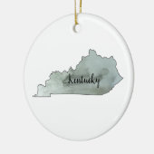 Illustratie van de staat Kentucky Keramisch Ornament (Links)