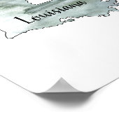 Illustratie van de staat Louisiana schilderen Poster (Hoek)