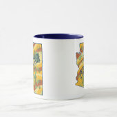 Illustratie van de staatskaart van Arizona Mok (Midden)