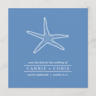 Illustratie van de Starfish Save the Date