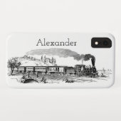  illustratie van de stoomtrein Case-Mate iPhone case (Achterkant (horizontaal))