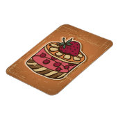 Illustratie van de taart in retro-stijl magneet (Linkerzijde)