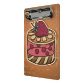 Illustratie van de taart in retro-stijl mini klembord (Angled2)