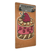 Illustratie van de taart in retro-stijl mini klembord (Schuin)
