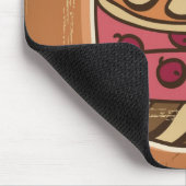 Illustratie van de taart in retro-stijl muismat (Hoek)