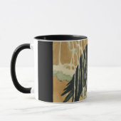  illustratie van de  tak van de rode vogelboom mok (Links)