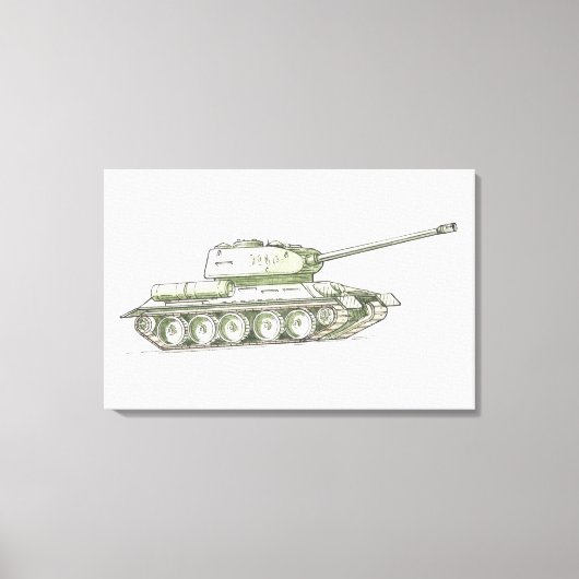Illustratie van de tank canvas afdruk (Voorkant)