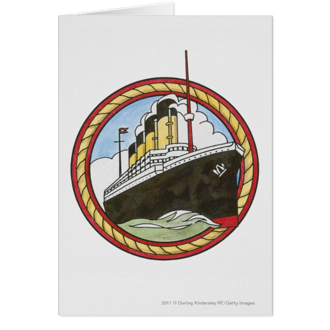 Illustratie van de Titanic (Voorkant)