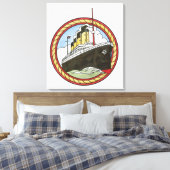 Illustratie van de Titanic Canvas Afdruk (Insitu (Slaapkamer))