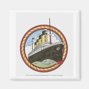 Illustratie van de Titanic Magneet