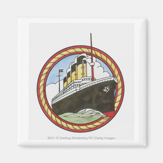 Illustratie van de Titanic Magneet (Voorkant)