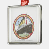 Illustratie van de Titanic Metalen Ornament (Links)
