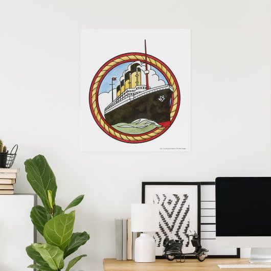 Illustratie van de Titanic Poster (Thuiskantoor)