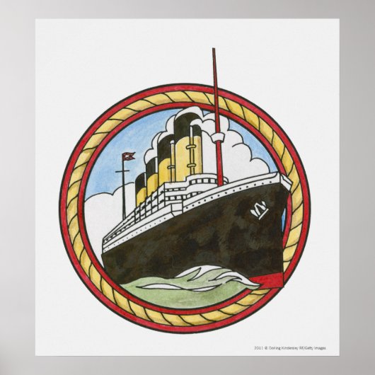 Illustratie van de Titanic Poster (Voorkant)