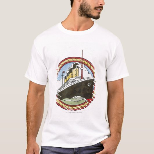Illustratie van de Titanic T-shirt (Voorkant)
