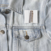 Illustratie van de toren van Pisa Vierkante Button 5,1 Cm (In situ)