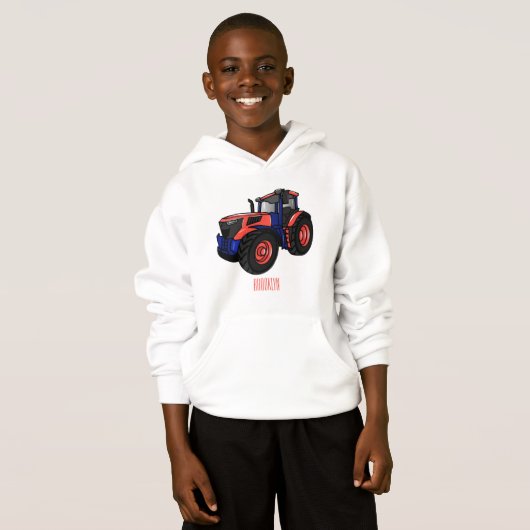 Illustratie van de tractorcartoon (Voorkant volledig)