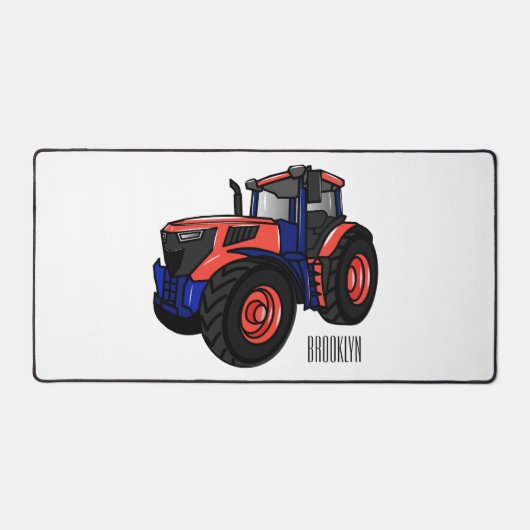 Illustratie van de tractorcartoon bureaumat (Voorkant)