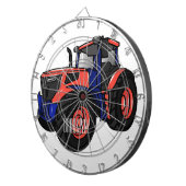 Illustratie van de tractorcartoon dartbord (Voorkant Rechts)