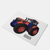 Illustratie van de tractorcartoon deurmat (Schuin)