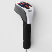 Illustratie van de tractorcartoon golfheadcover (Schuin)